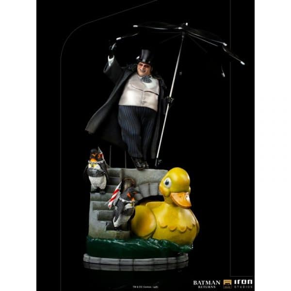 estatua penguin deluxe iron studios batman vuelve tim burton